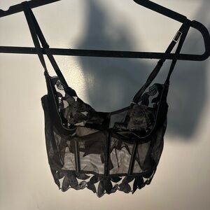 BRAND NEW WITH TAGS Victorias Secret Black Lace Bralette